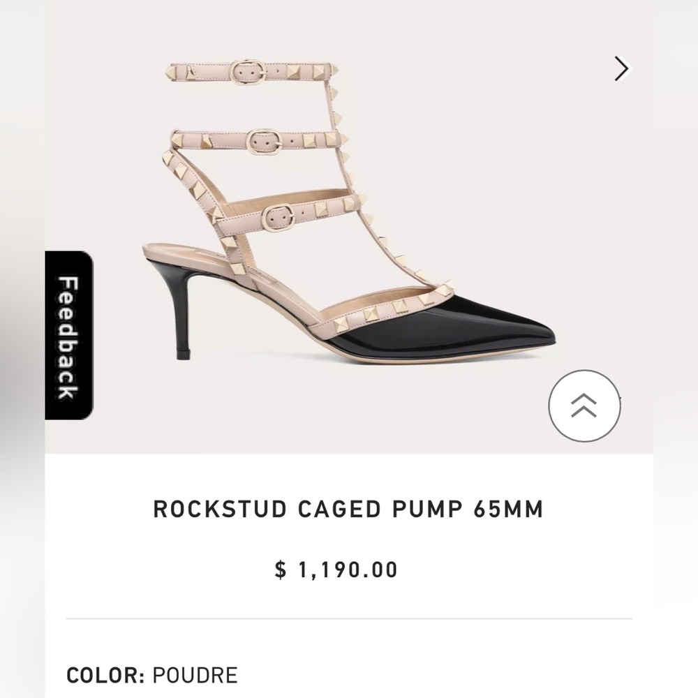 Valentino Rockstar Caged Pumps 65mm short heels